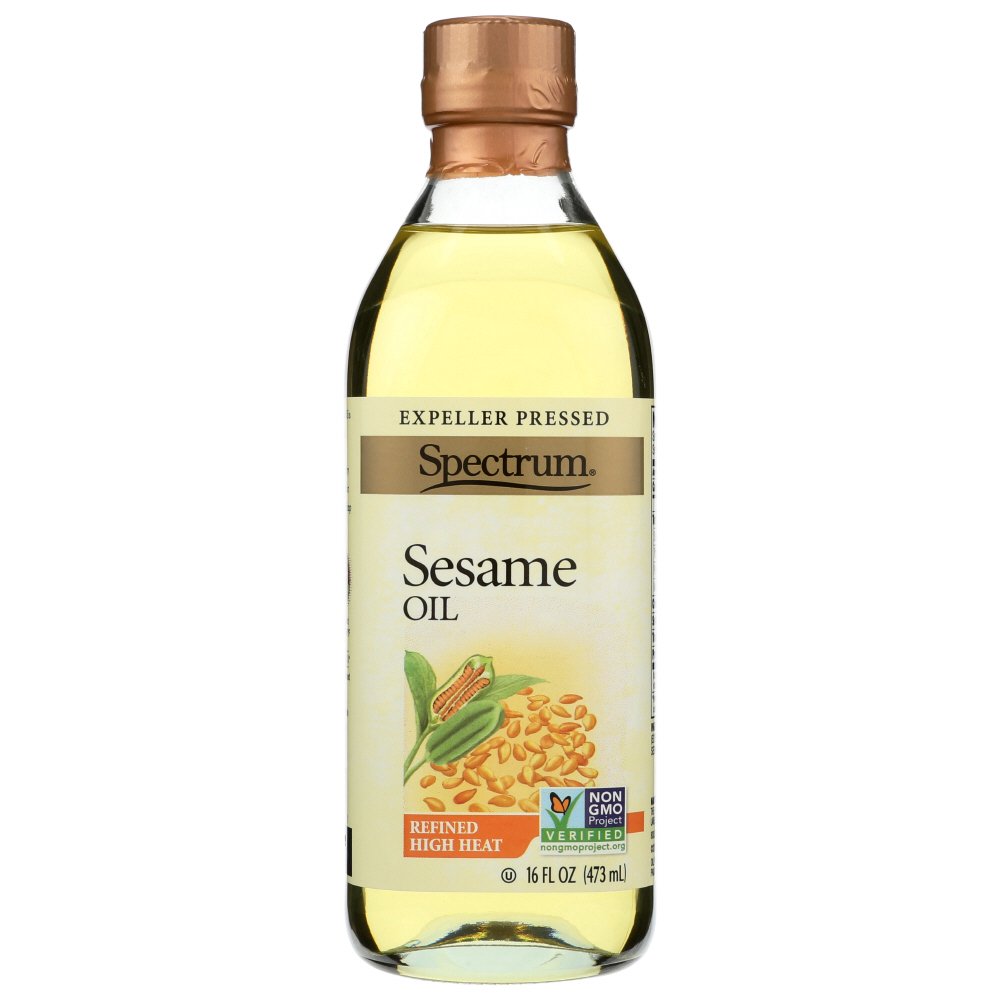 Spectrum Naturals Expeller Pressed Sesame Oil, 16 Oz.