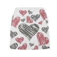 thumbnail image 6 of CPNG Girl's Athletic Skorts Sporty Skirts with Shorts Little Girl Casual Heart Print High Waisted Stretchy Skort, 6 of 7