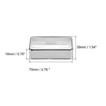 thumbnail image 2 of Unique Bargains Guitar Pickup Cover H Type Double Coil Pickup Plastic Closed Shell for Electric Guitar Silver 2 Pack, 2 of 4