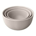thumbnail image 2 of Beautiful 3-Piece Stoneware Nesting Mixing Bowl Set, Porcini Taupe by Drew Barrymore, 2 of 8