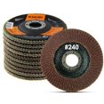thumbnail image 1 of KSEIBI Disque de Rabat 4 12 Pouces en Oxyde d'Aluminium Lot de 10 Roues de Ponçage Auto (240 Grains) 686013, 1 of 4