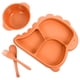 thumbnail image 4 of 1 set de placa de dinosaurio para niños pequeños niños Divided Children Bowl Bown Futk Spoon, 4 of 5