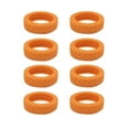thumbnail image 1 of Guardoinrt 10 Pcs Profitez d'Une Expérience de Voyage Silencieuse avec des Housses de Roues de Valise Réductrices de Bruit Orange, 1 of 6