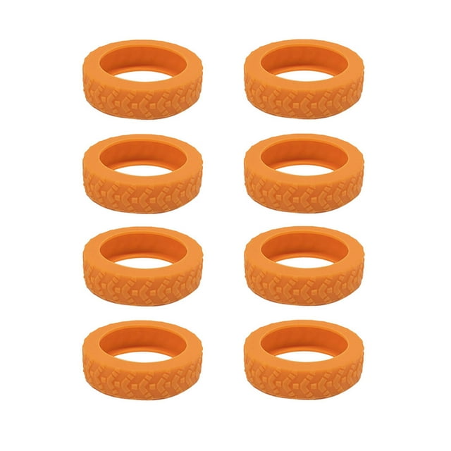 Minnieouse 10 unids/set disfrute de viajes tranquilos con ruedas silenciosas de reducción de ruido cubierta de la caja de la carretilla Viajes, Equipaje y Accesorios Varios Naranja