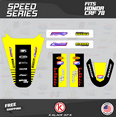 thumbnail image 2 of Kalair GFX Graphics Kit for Honda CRF70 (2004-2023) Speed Series, 2 of 5
