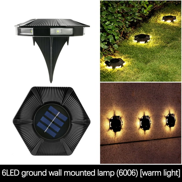 Luces exteriores Lisbinx para patio, con energía solar, para jardín - Iluminación LED para exteriores