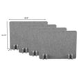 thumbnail image 5 of Stand Up Desk Store ReFocus Raw Noise and Distraction Reducing Freestanding Acoustic Desk Divider Mounted Privacy Panel (Castle Gray, 20.9"  x 16" , 4-pack), 5 of 8