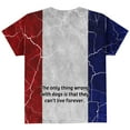 thumbnail image 2 of French Bulldog Live Forever Flag All Over Youth T Shirt, 2 of 2