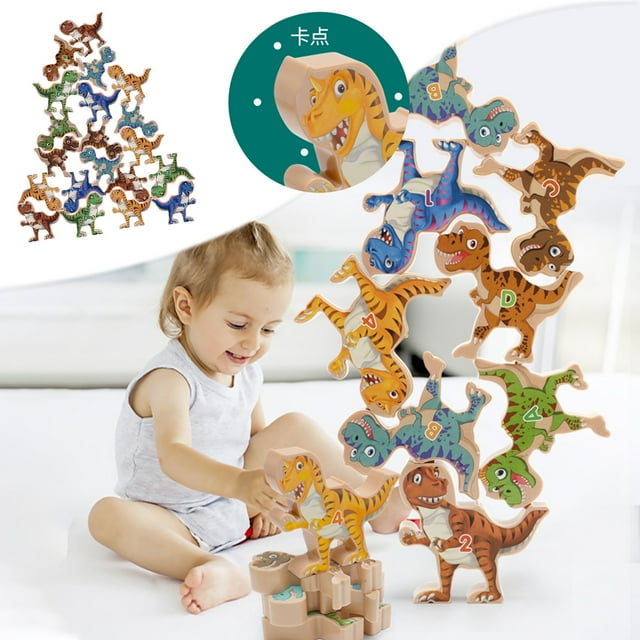 Stack High Board Game Juego de equilibrio de animales de dibujos animados Interacción entre padres e hijos Kid Dinosaur Toy Wmkox8yii shdjk730