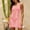 Pink, variant on Women's V-Neck Sleeveless Crochet Knit Beach Dress, Hollow Out Fishnet Bikini Cover-Up, Lightweight Swimwear for Pool, Beach, Vacation and Casual Wear Blue M