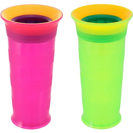 Sassy 12oz 360 Grow Up Sippy Cups, 2 Pack, BPA Free