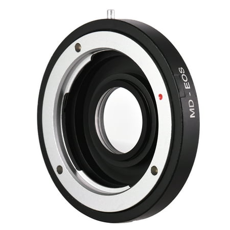 MD-EOS Lens Mount Adapter Ring with Corrective Lens for Minolta MD Lens to Fit for Canon EOS EF Camera Focus