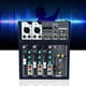 thumbnail image 4 of Consola de mezclas,Mezclador de sonido profesional Mezclador de 4 canales Mezclador de sonido Diseño de clase mundial, 4 of 12