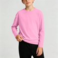 thumbnail image 5 of Diufon Baby Boys Girls Long Sleeve Shirt Toddler Thickened Round Neck Tops Comfort Basic Solid Color T-Shirt, 5 of 9