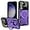 Purple, variant on Magnetic U-Shield Finger Ring Phone Case, Free Adjustable Finger Ring Holder with Magnetic Attraction, Drop Proof, Compatible Model S23 Ultra Plus Phone Case (Black,S23)