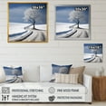 thumbnail image 4 of Designart "Minimalistic Winter Views IV" Winter Landscape Floater Framed Wall Decor, 4 of 5