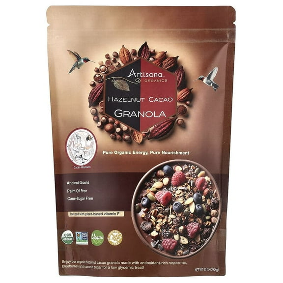 Artisana, Organics, Hazelnut Cacao Granola, 10 oz Pack of 3