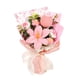 thumbnail image 5 of Ramo de flores de ganchillo, ramo de punto hecho a mano, regalo para el día del maestro, multifuncional. Rosa, 5 of 9