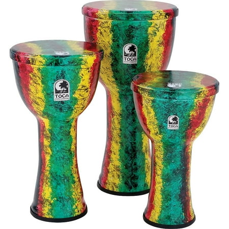 Toca Freestyle Lightweight Djembe Drum 9 in. Rasta