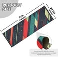 thumbnail image 5 of Yayeee Runner Rug for Bedroom 2'x6' Machine Washable Hallway Non Slip Mat, Orange Abstract Lines, 5 of 8