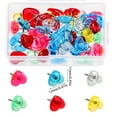thumbnail image 3 of Ladaidra Brown fhgksm 50/100/150Pcs Heart Push Pins with Case Decorative Thumb Tacks Drawing Pins, 3 of 7