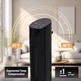 thumbnail image 6 of Romswi 1500W Ceramic Tower Space Heater 24in Indoor Room Heating Remote Control 12-Hour Timer 70° Oscillation Eco Mode, 6 of 11