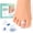 Clear, variant on Welnove Hammertoe Corrector Toe Splints Soft Gel Toe Straighteners Realign Bent, Curled, Crooked, Hammer Toes, 3 Different Sizes (Beige),6 Pack