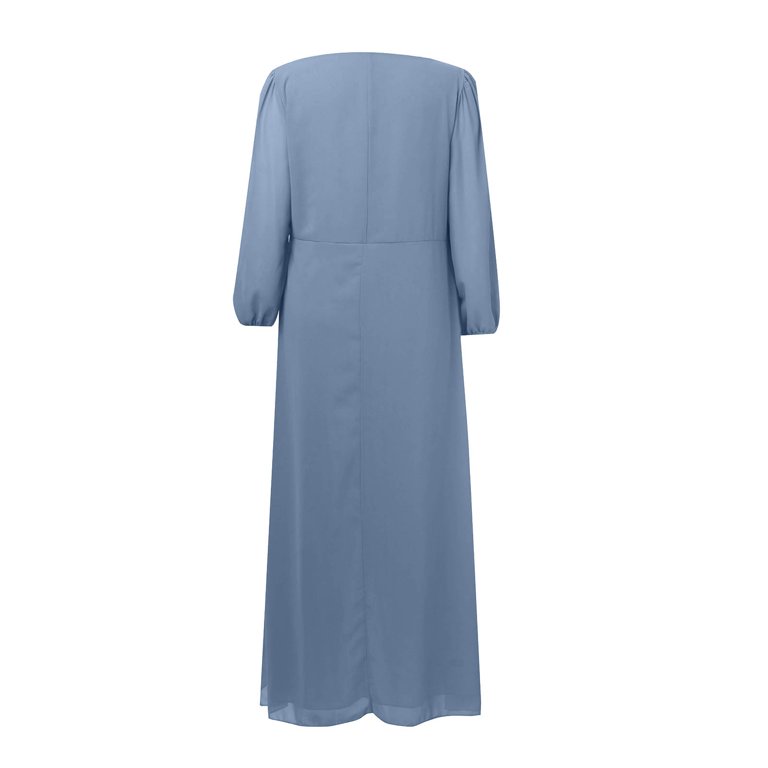 midi spring wedding guest dress with sleeves Ever-Pretty V-Neck High Low Fall Formal Flutter Long Flowy Dress Chiffon Midi Wedding Guest Dress