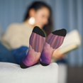 thumbnail image 5 of Pofeuu Dreamy Moonlit Window Print Crew Socks, Adult Running Hiking Socks for Youth and Adult, 5 of 7