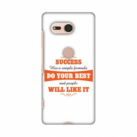 Sony Xperia XZ2 Compact Case - Success Do Your Best, Hard Plastic Back Cover, Slim Profile Cute Printed Designer Snap on Case with Screen Cleaning