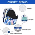 thumbnail image 4 of Retro Tribal Boho Backpack - Vintage Style & Sturdy Oxford Construction | Roomy 17" Laptop Pocket, Water-Resistant Daypack for Students & Commuters, 4 of 6