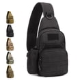 thumbnail image 3 of Deportiva Bolsa De Mensajero Pecho Táctico Del Hombro Senderismo Salvador La bolsa crossbody con soporte para botella de agua, 3 of 4