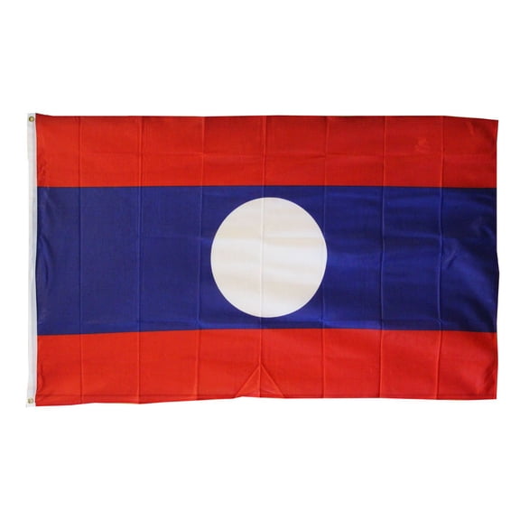 Laos - 3'X5' Polyester Flag