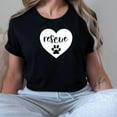thumbnail image 6 of Women's Dog Rescue Heart T-Shirt, 6 of 7