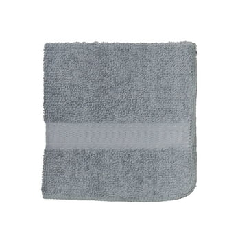 Mainstays Solid Washcloth, School Grey