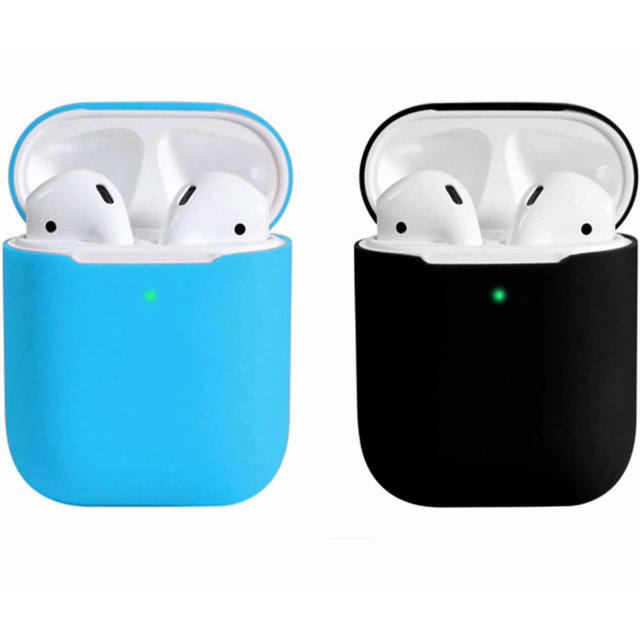 2 Pack Compatible Case Ultra Thin Soft Cover Silicone Protective Skin for Apple Airpod 1 2 Case