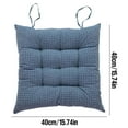 thumbnail image 2 of Fmbmuo Seat Cushion Square 15x15 Inch Fade Resistant Ties Seat Cushions, 1Pcs 60%Cotton40%Linen Minimalist (Blue), 2 of 2