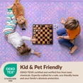 thumbnail image 4 of Design&I 5'x7' Ultra Soft Area Rug, Aesthetic Scale Stripe Cute Bubble Cluster Motif Purple Mermaid Refined None Fluffy Washable Non Shedding for Bedroom Living Room Home Office, 4 of 7