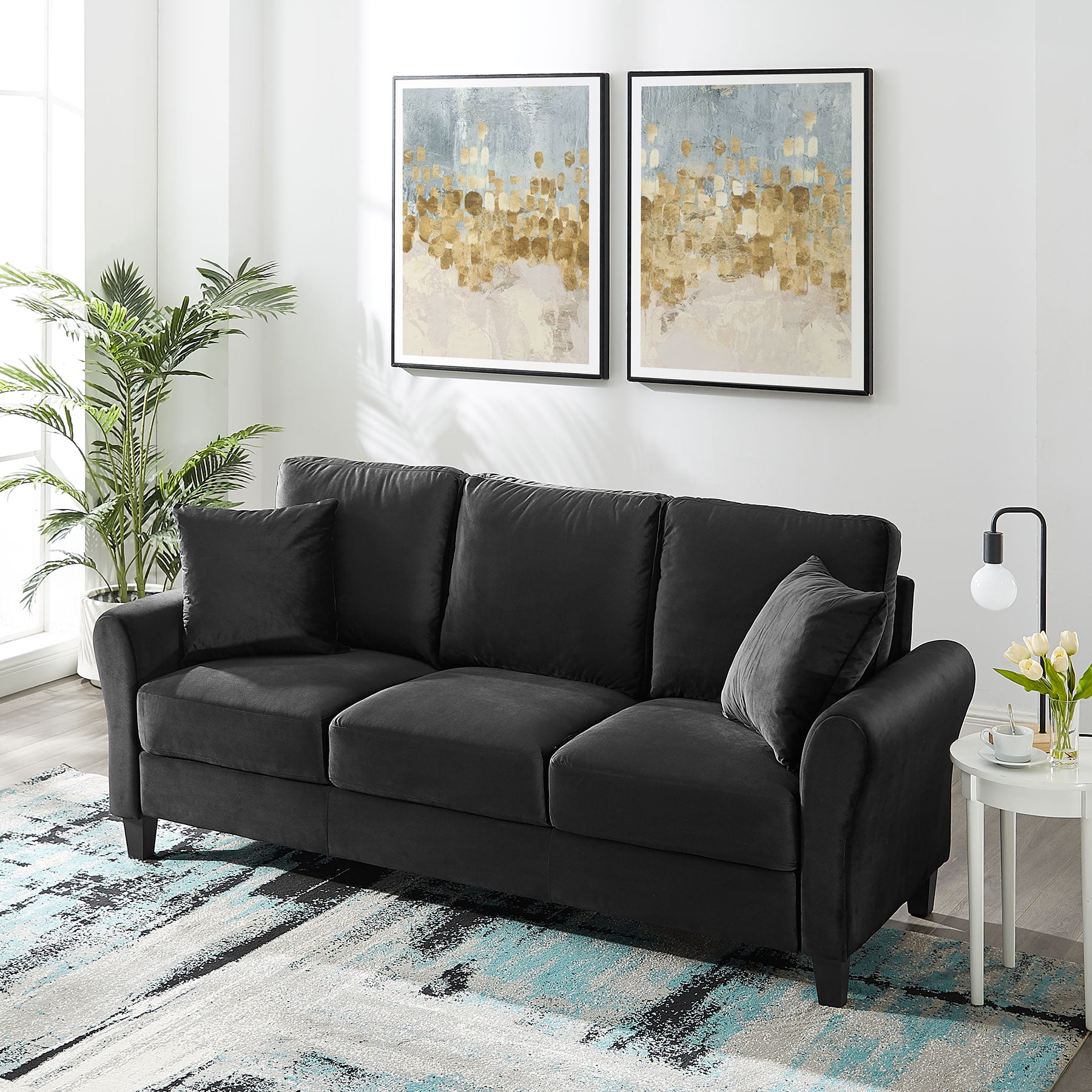 Tribesigns Sofa Couch for Living Room 3-seat Sofa Couch ...