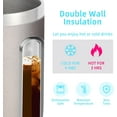 thumbnail image 3 of Volhoply 14oz Insulated Stainless Steel Coffee Mug with Leakproof Lid,Double Wall Vacuum Travel Coffee Cup with Handle,Reusable Metal Cups Tumbler,Camping Mugs Keep Hot/Cold,Christmas Gifts(Gray,1), 3 of 6