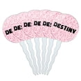 thumbnail image 1 of Destiny Cupcake Picks Toppers - Set of 6 - Pink Speckles, 1 of 1