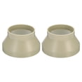 thumbnail image 1 of Conector reductor de conducto Uxcell de 6" a 4" adaptador de tubo de ventilación color beige 2 paquetes, 1 of 5