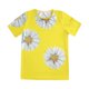 thumbnail image 3 of Puntoco - Camiseta de manga corta con cuello redondo y estampado de margaritas para mujer Puntoco Puntoco-7945, 3 of 4