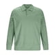 thumbnail image 4 of RKSTN Long Sleeve Polos Shirts for Men Oversized Quarter Button Turndown Collar Waffle Knit T Shirt Pullover Top Mens Casual Solid Mock Neck Loose Comfy Big and Tall Golf Shirts Fall Spring Clothes, 4 of 6
