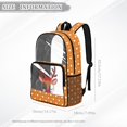 thumbnail image 6 of SEANATIVE Clear Backpack for Boys Girls Clear Backpacks Transparent Daypack with Adjustable Straps, See Through Book Bag Back to School Essentials, Cartoon Deer Polka Dots Orange, 6 of 7