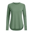 thumbnail image 1 of DAFEI Haut de Sport pour Femmes à Manches Longues, Col Rond, Séchage Rapide, Vêtement de Protection contre le Soleil, Randonnée et Course, 1 of 7