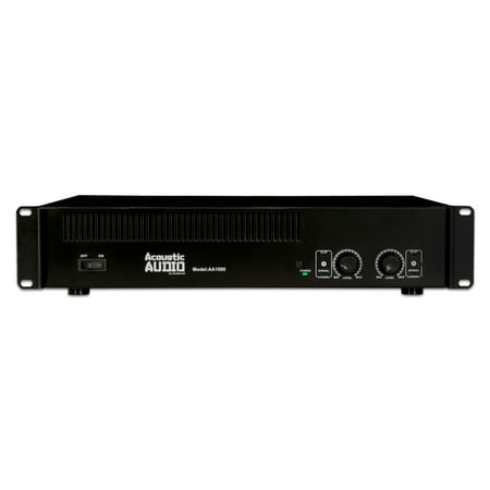 Acoustic Audio AA1000 Amplifier 2 Channel 1000 Watt Power Amp for DJ Band PA (Best Music Dj App For Android)