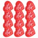 thumbnail image 3 of 400 Uds. Tela de pétalos en forma de corazón rojo impreso decoración de boda confeti para el Día de San Valentín, 3 of 5