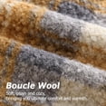 thumbnail image 2 of decorUhome 20x20 Inch Pack of 2 Boho Plaid Textured Pillow Covers for Couch Sofa Bedroom, Farmhouse Neutral Pillowcases for Home Decor, Amber and Grey, 2 of 9