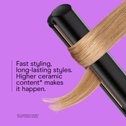 Infiniti Pro Conair Rose Gold Ceramic Flat Iron Hair Straightener, 1 in, 30 Heat Settings